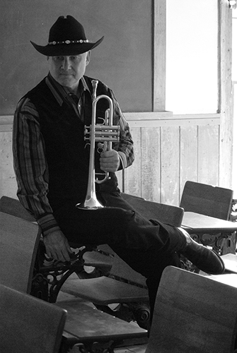 Doug in Bannak School House